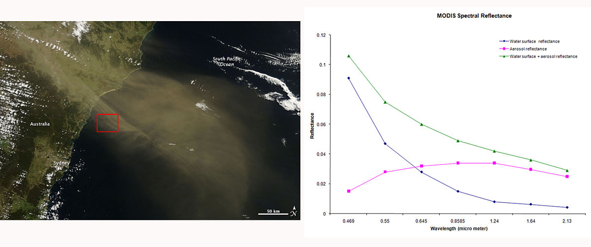 Figure 1. MODIS Spectral reflectance